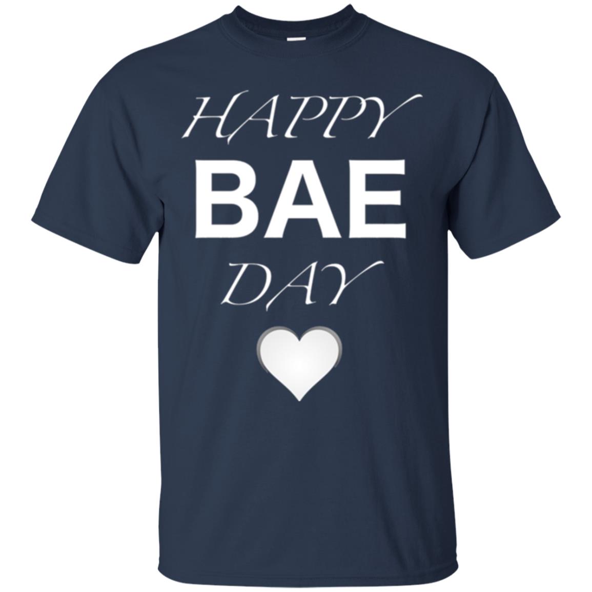 Valentine_s Day T-shirt Happy Bae Day Navy