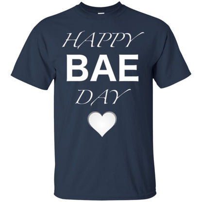 Valentine_s Day T-shirt Happy Bae Day Navy