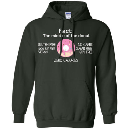 Fact The Middle Of The Donut Zero Calories Shirt Forest Green