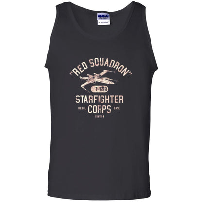 Film T-shirt Red Squadron T-65b Starfighter Rebel Corps Base Black