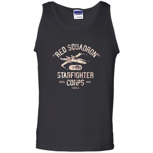 Film T-shirt Red Squadron T-65b Starfighter Rebel Corps Base Black
