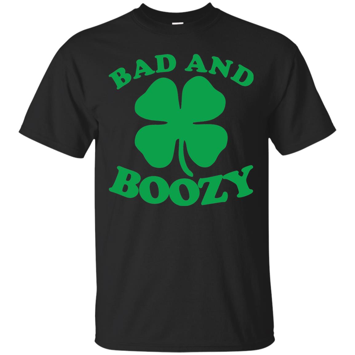 Bad And Boozy Saint Patricks Day T-shirt Black