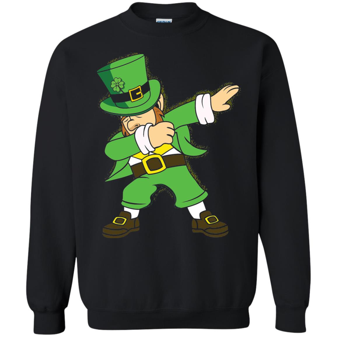 Dabbing Leprechaun Irish Dab Dance St Patrick_s Day T-shirt Black