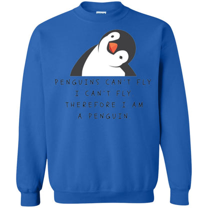 Penguins Lovers T-shirt Penguins Can_t Fly I Can_t Fly Therefore I Am A Penguin Royal