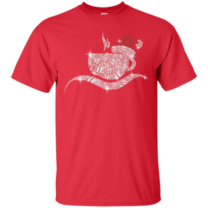 Coffee Glass Christmas Gift Drinking Lovers Shirt Red