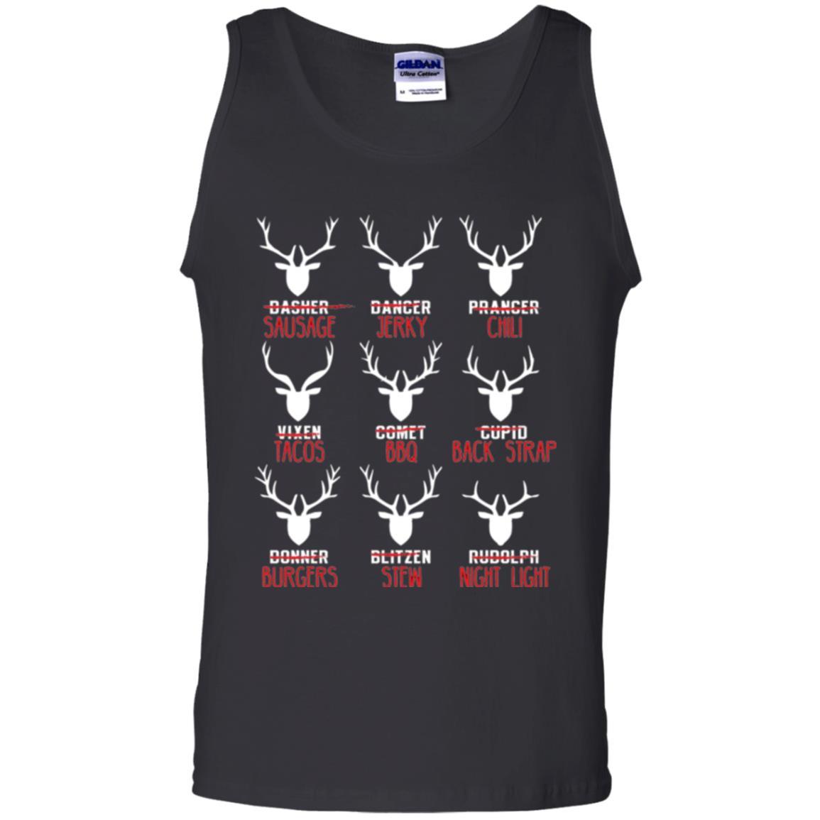 Christmas T-shirt Hunters All Of Santa's Reindeer Black