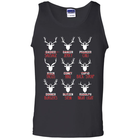 Christmas T-shirt Hunters All Of Santa's Reindeer Black