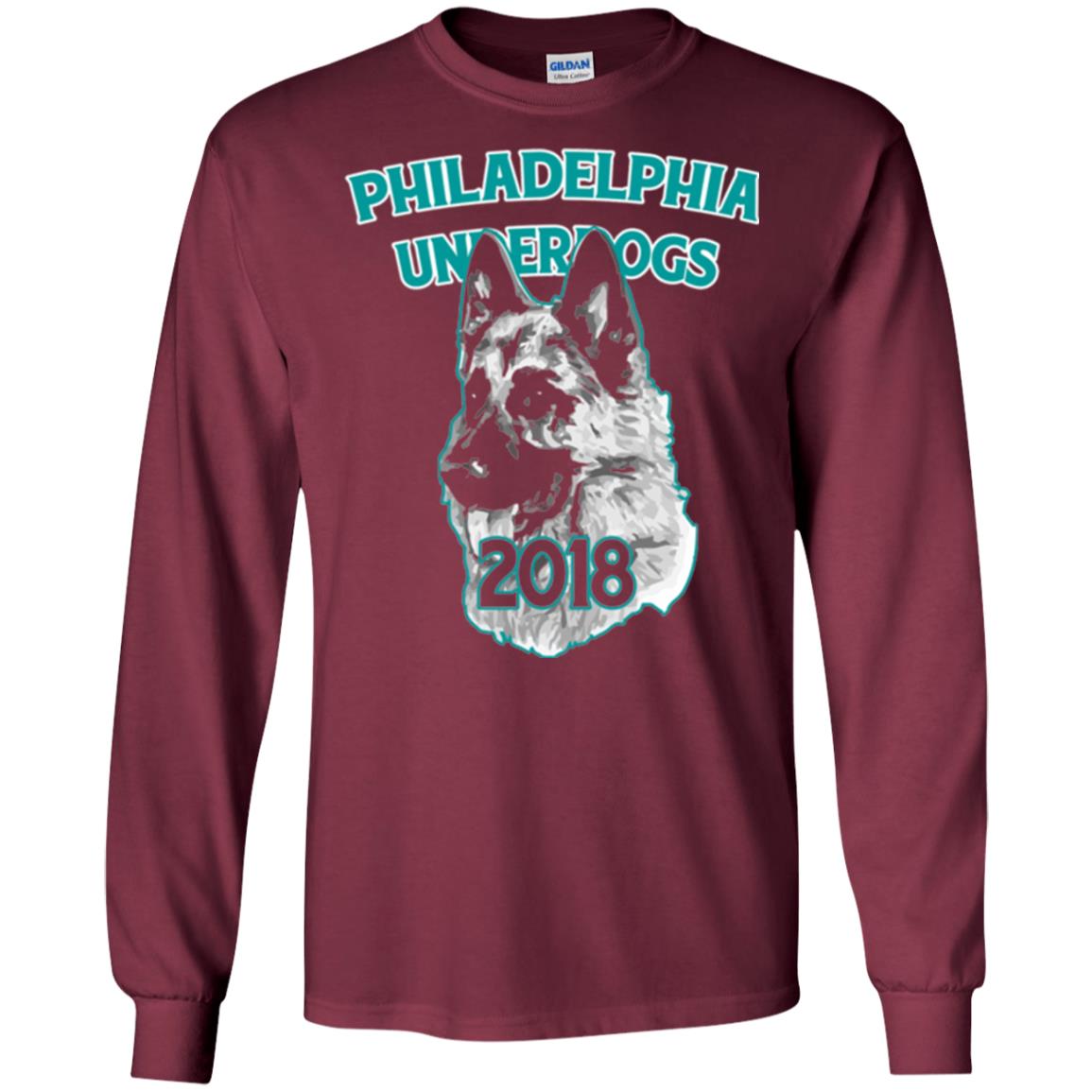 Dog Lover T-shirt Philadelphia Underdogs Celebration 2018 T-shirt Maroon