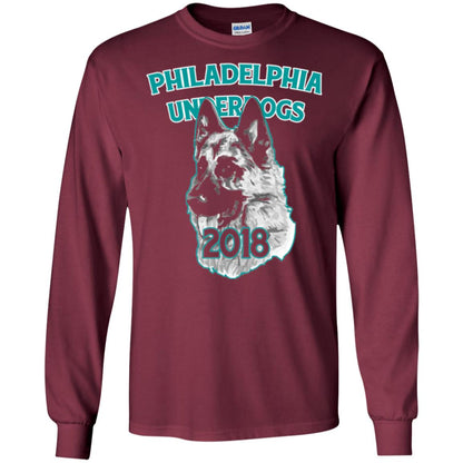 Dog Lover T-shirt Philadelphia Underdogs Celebration 2018 T-shirt Maroon