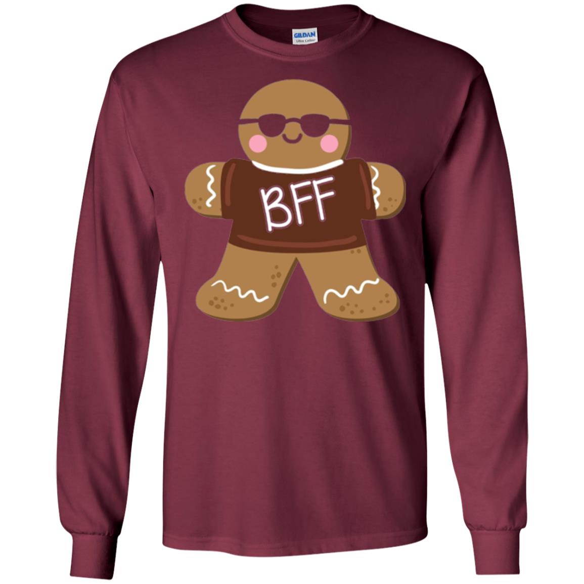 Gingerbread T-shirt Best Friend Forever Maroon