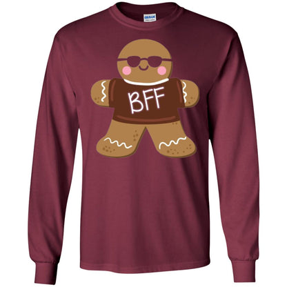 Gingerbread T-shirt Best Friend Forever Maroon