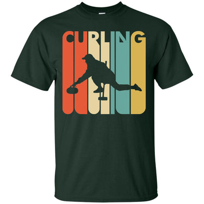 Vintage Style Curling T-shirt Forest