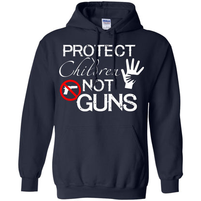 Anti Gun T-shirt Protect Children Not Gun Navy
