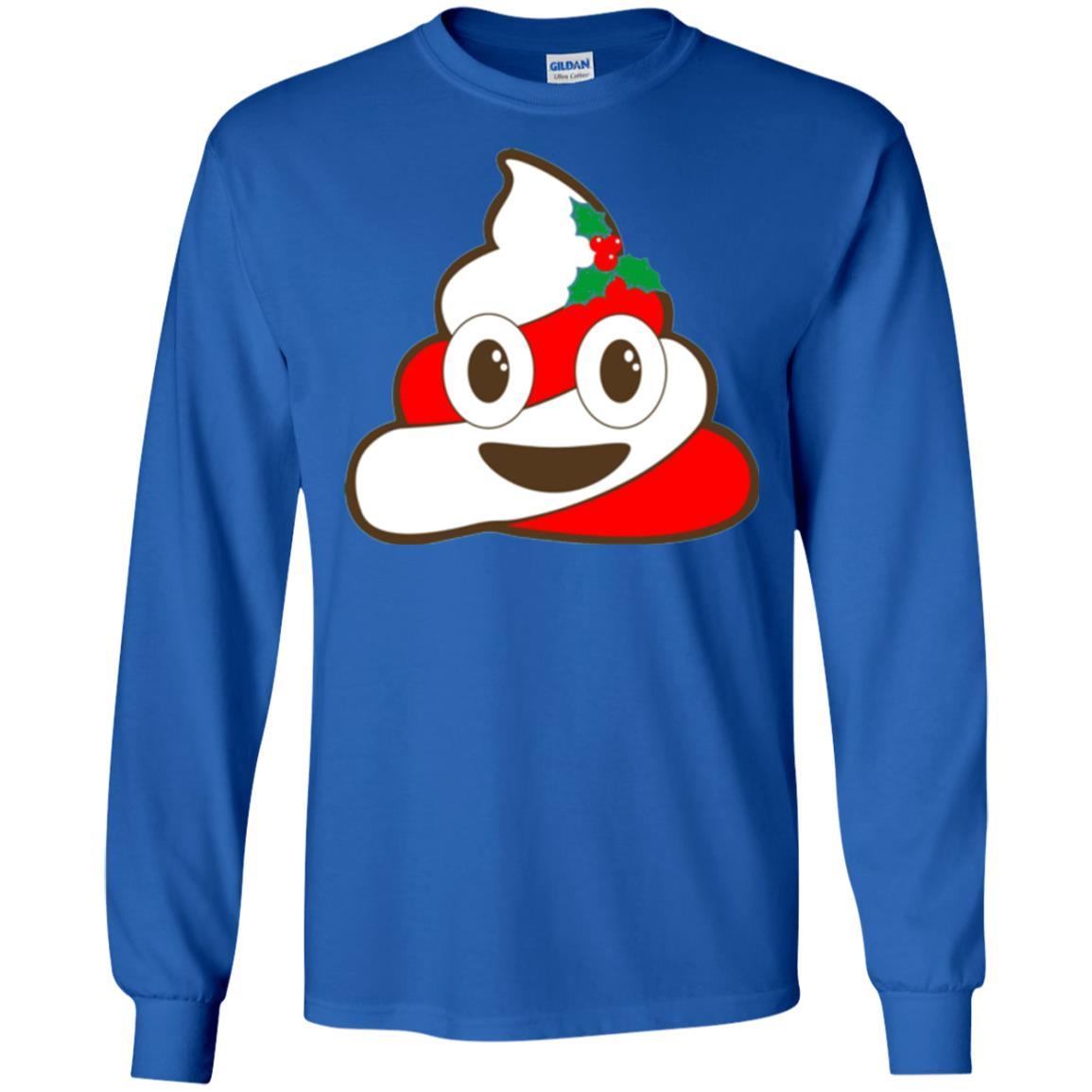 Funny Christmas T-shirt Poop Emojis Christmas Royal