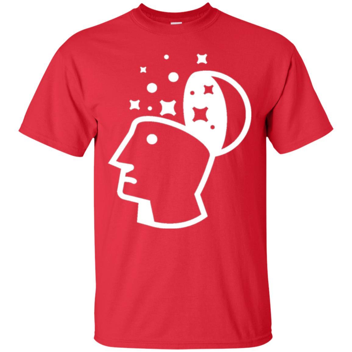 Look Into His Head Creative Thinking T-shirt Red