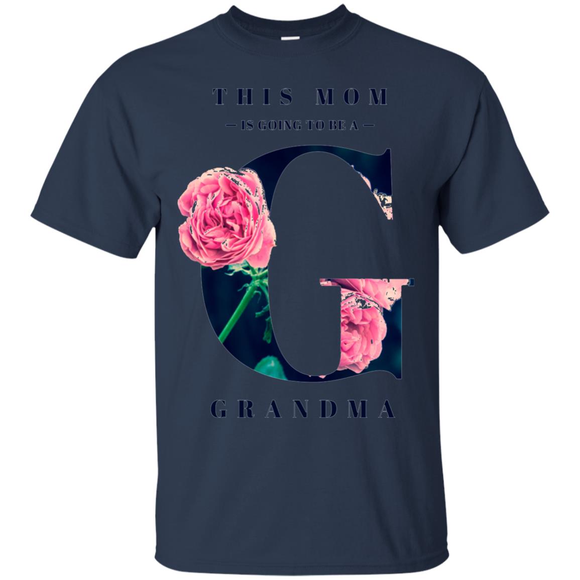 This Mom Is Going To Be A Grandma Mommy T-shirt Navy