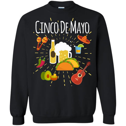 Cinco De Mayo Beer Tacos Guitar Mexico Shirt Black
