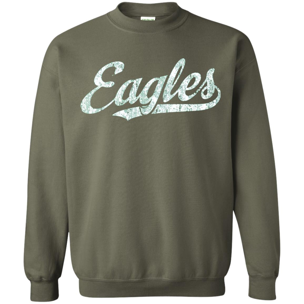 Eagles Mascot T-shirt Vintage Sports Name Military Green