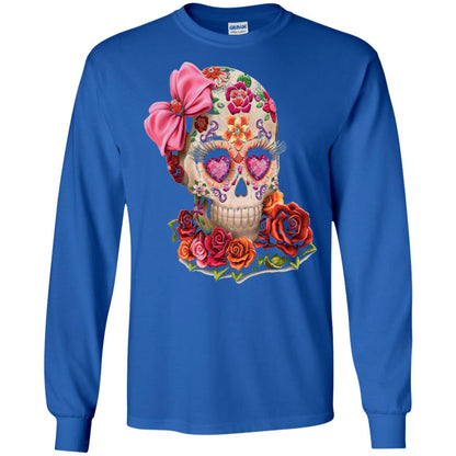 Cinco De Mayo Skull Women Flower Shirt Royal