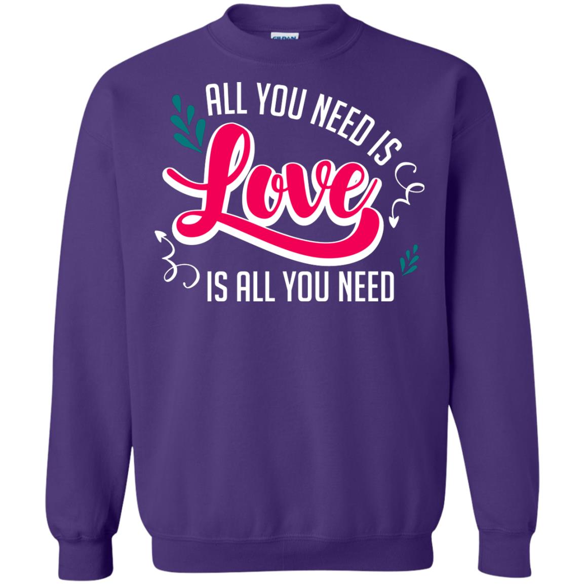 All You Need Is Love T-shirt Purple