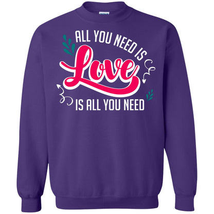 All You Need Is Love T-shirt Purple