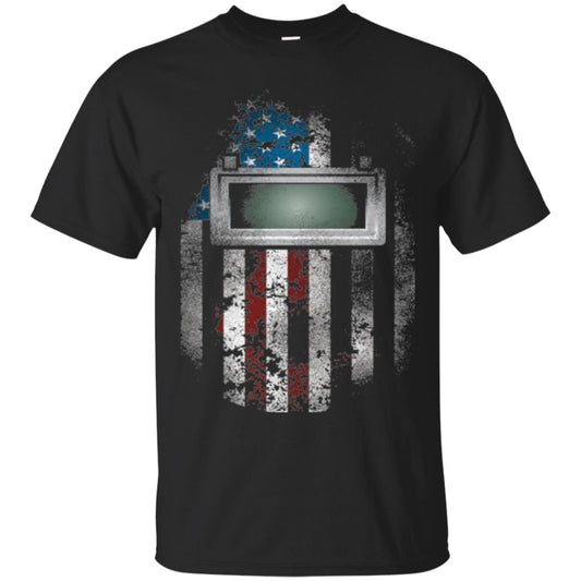Welder Gift Shirt American Welding Hood Gift T-shirt Black