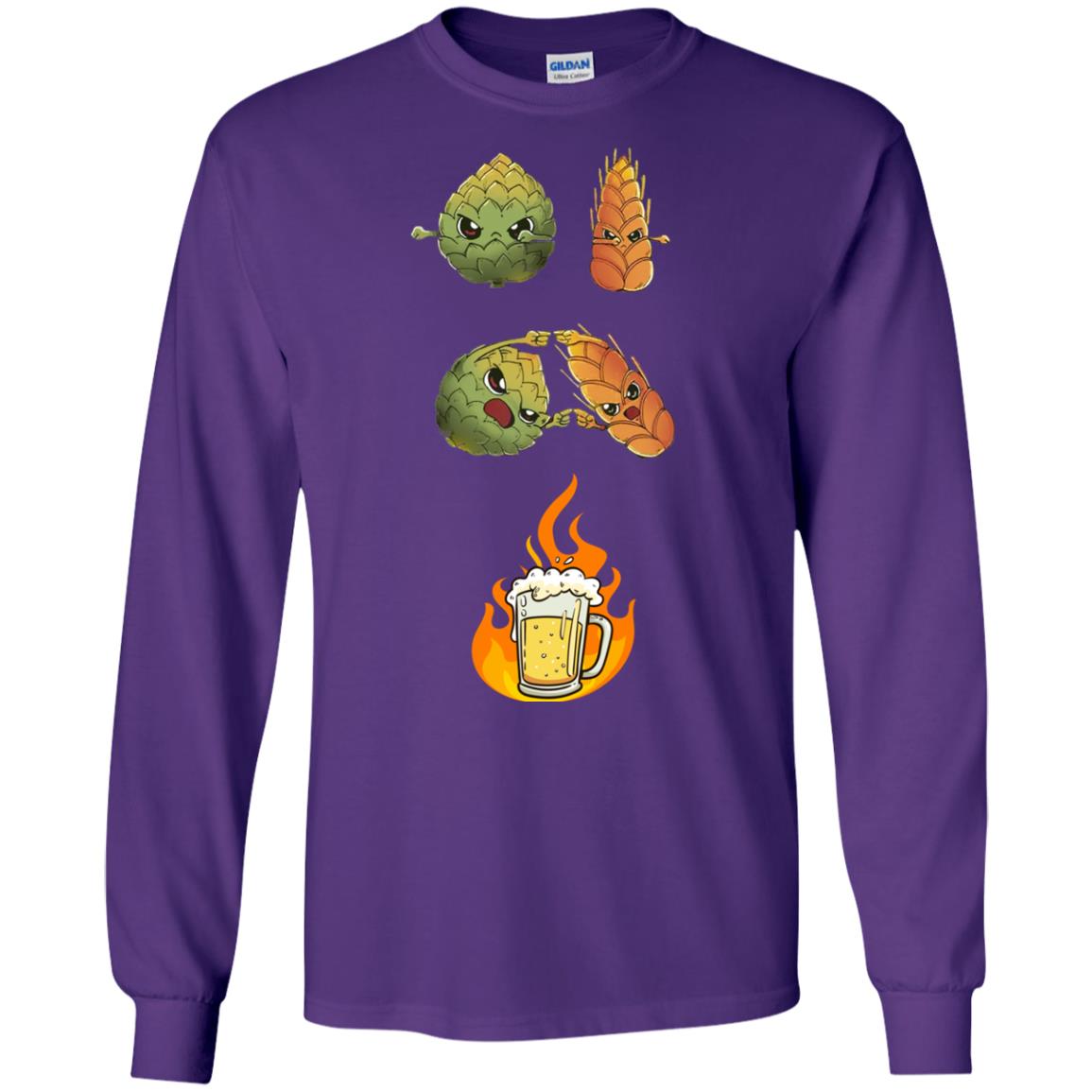 Beer Lover T-shirt Beer Fusion Purple
