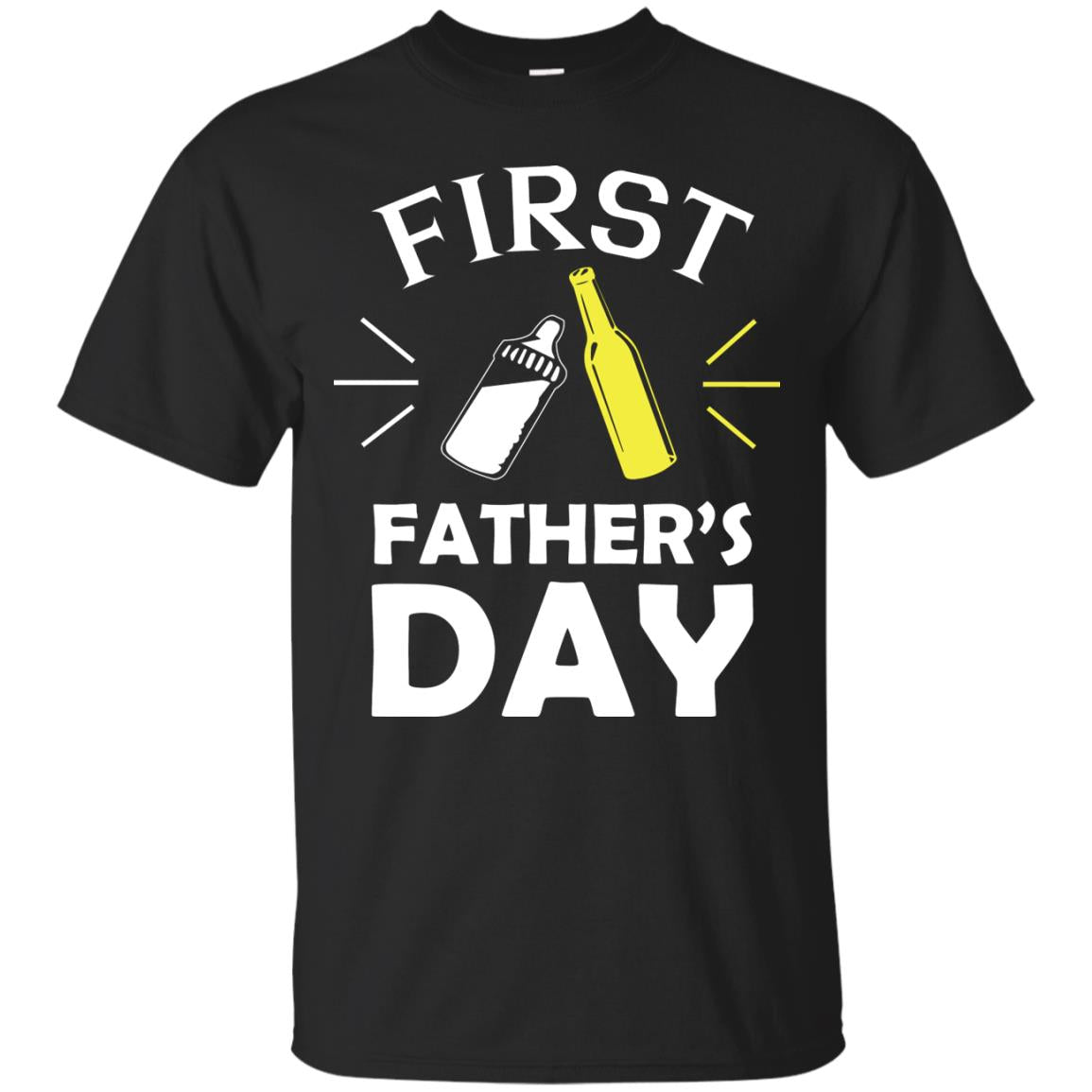 First Father's Day Shirt Black