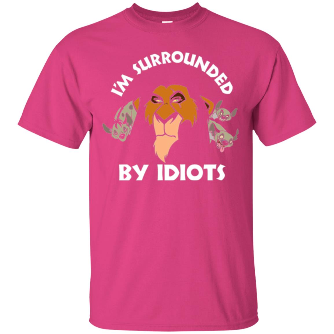 Disney Lion King T-shirt Scar Surrounded By Idiots Heliconia