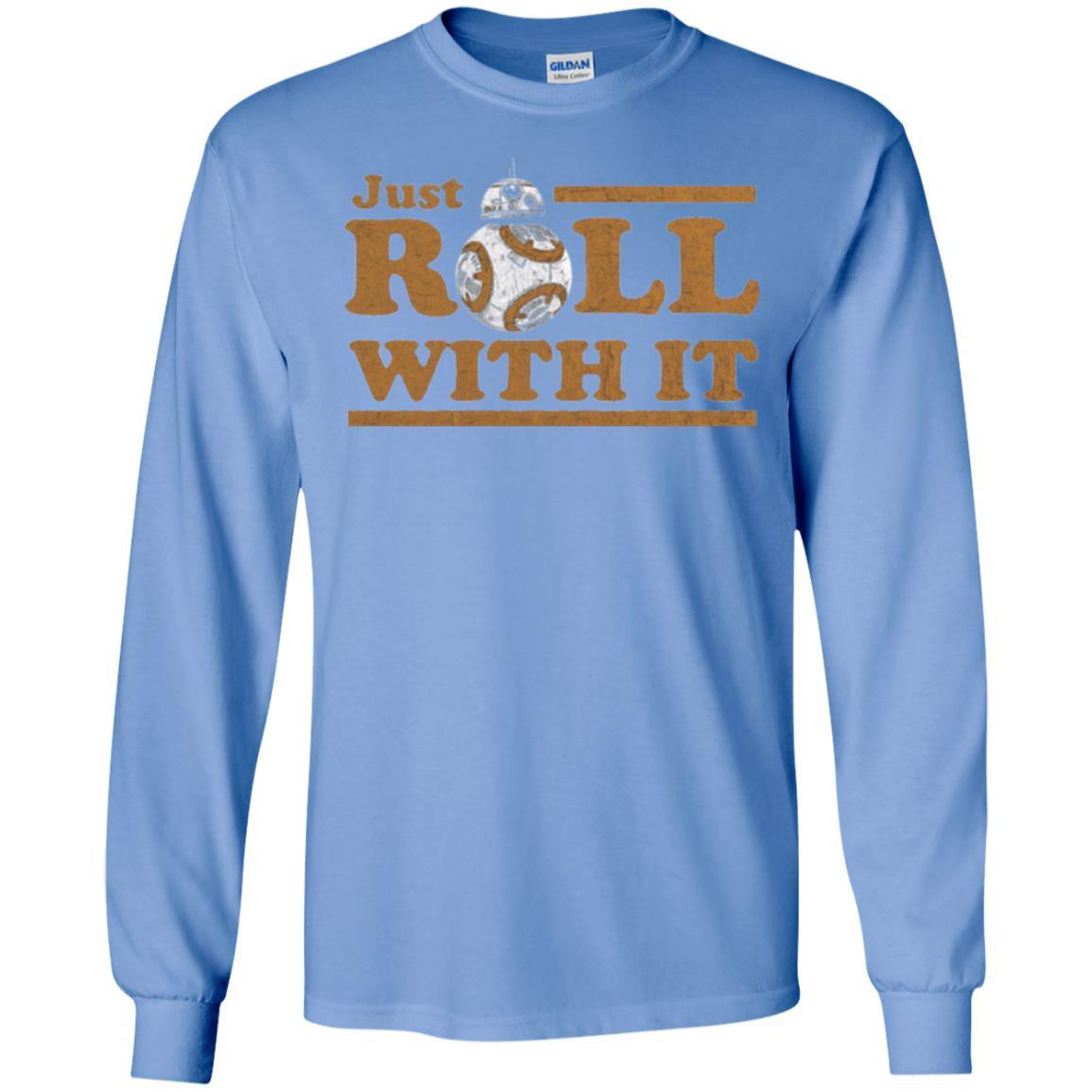Movie T-Shirt Just Roll With You Carolina Blue