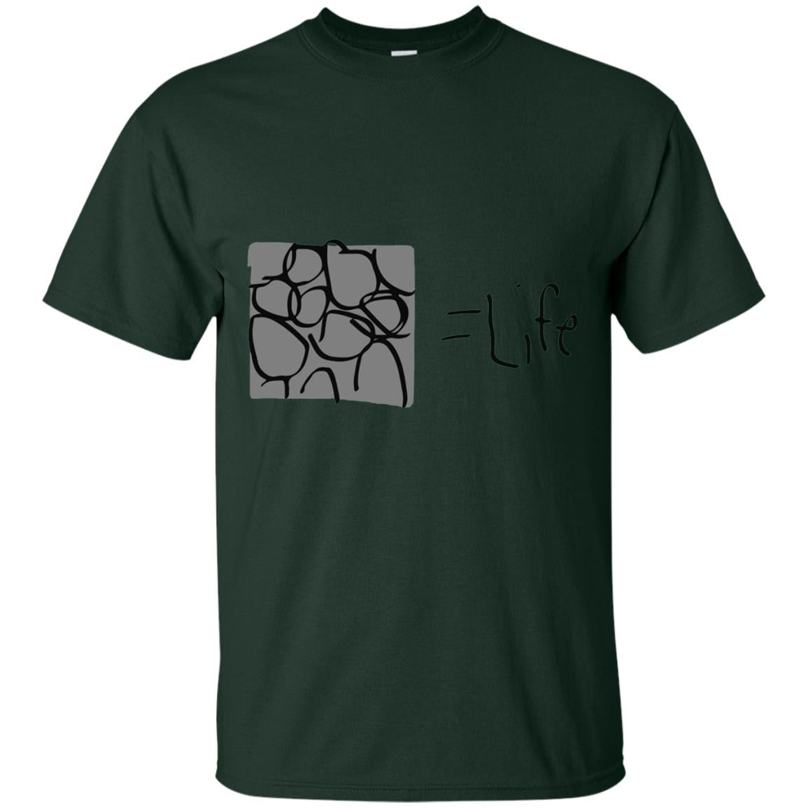 Cobblestone Equals Life Video Game Gamers Shirt Forest