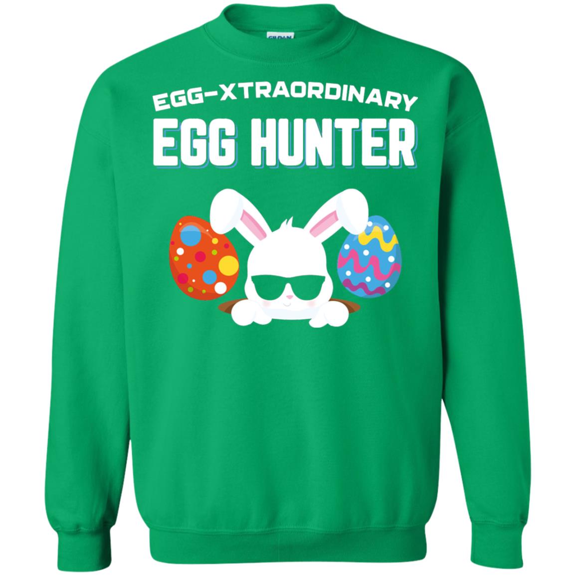 Egg-xtraordinary Egg Hunter Easter Shirt Irish Green