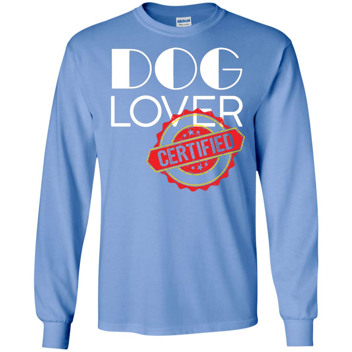 Dog Lover T-shirt Certified Carolina Blue