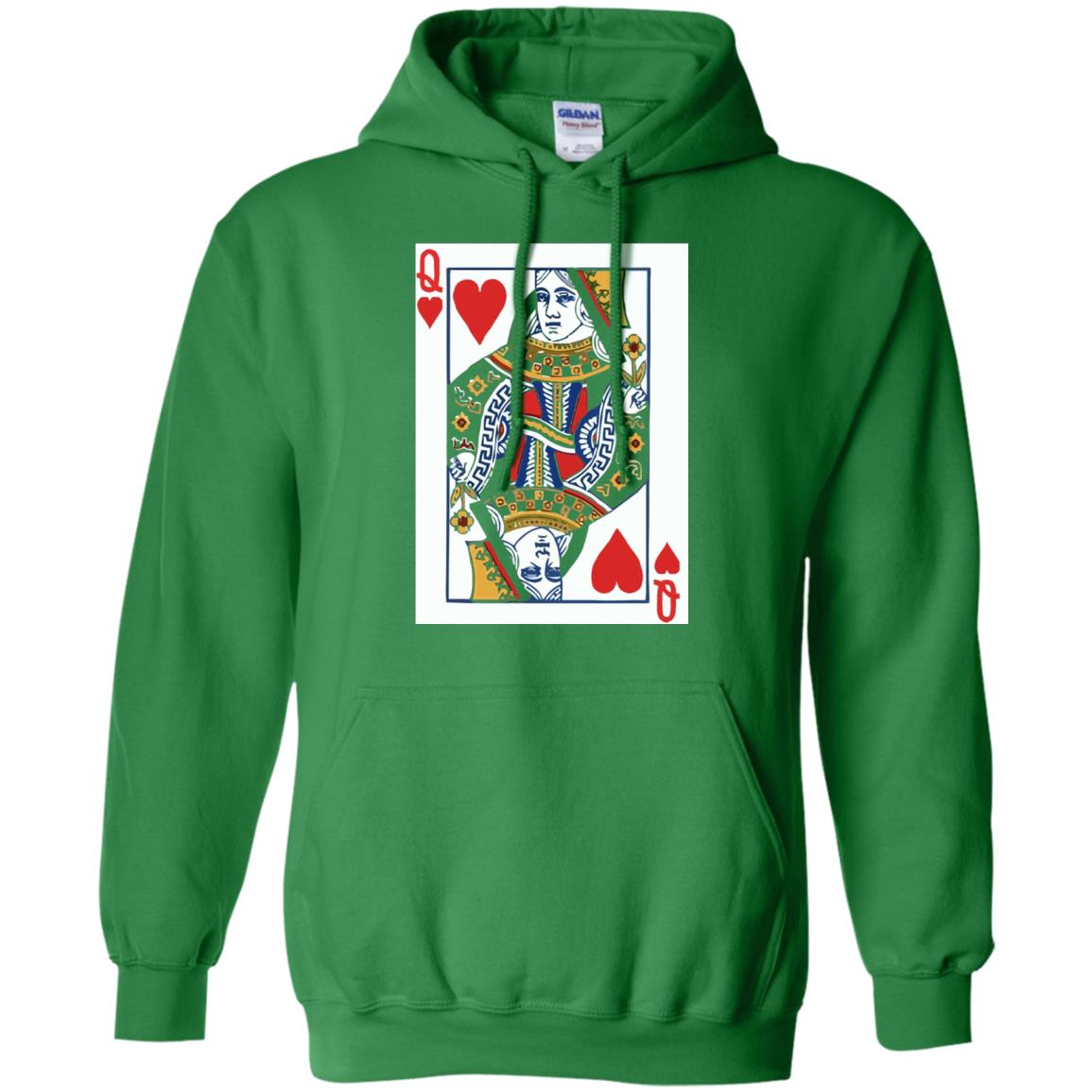 Valentines Day T-shirt Queen Of Hearts Cards Couple Irish Green