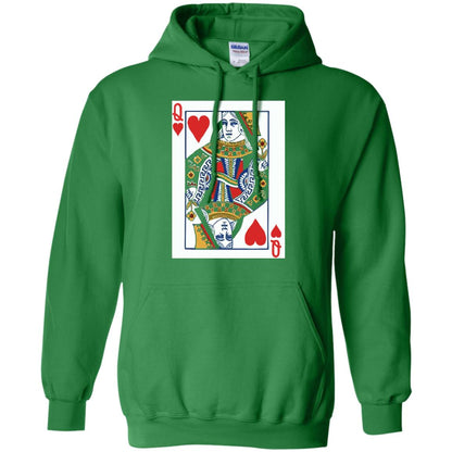 Valentines Day T-shirt Queen Of Hearts Cards Couple Irish Green