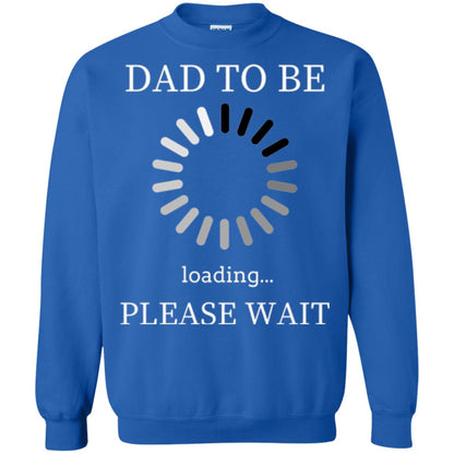 Funny Future Father T-shirt Dad Tobe Loading Please Wait Royal