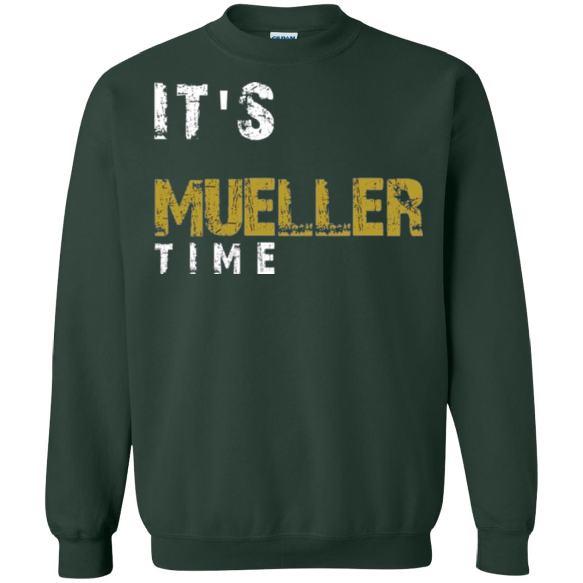 Anti Trump Resist T-shirt It_s Mueller Time Forest Green