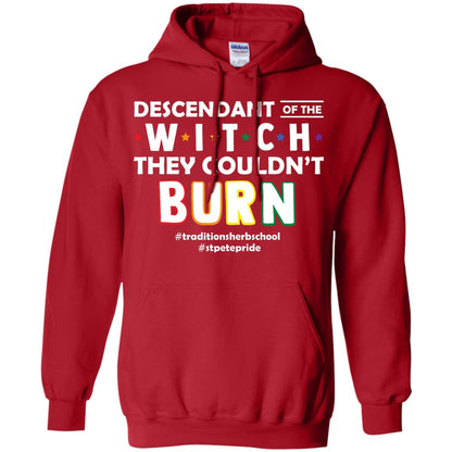 Descendant Of The Witch They Couldn_t Burn #traditionsherbschool #stpetepride Lgbt Shirt Red