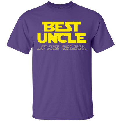 Uncle T-shirt Best Uncle In The Galaxy Purple