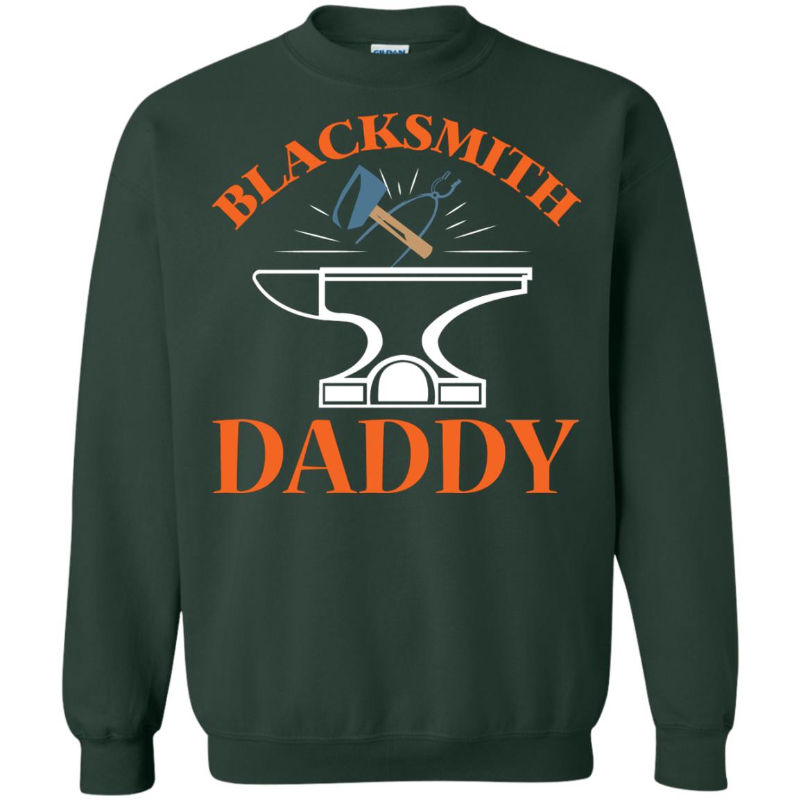 Blacksmith Daddy Happy Father's Day Shirt Forest Green