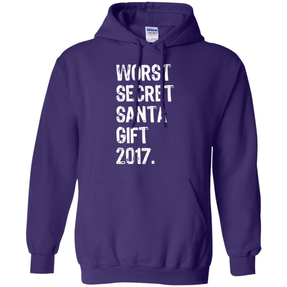 Christmas T-shirt Worst Secret Santa Gift 2017 Purple