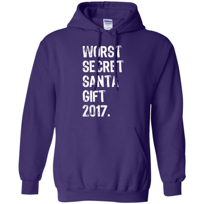 Christmas T-shirt Worst Secret Santa Gift 2017 Purple