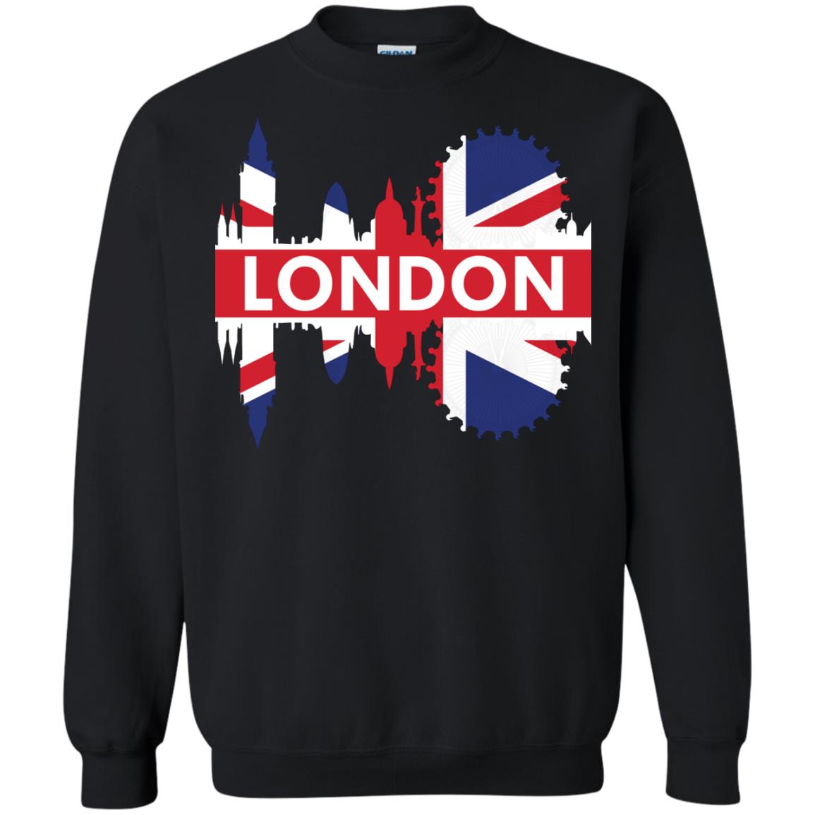 Flag Of United Kingdom London Gift Shirt For Britain Black