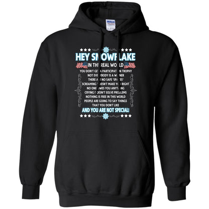 Hey Snowflake In The Real World Military T-shirt Black