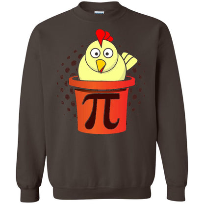 Chicken Pot Pi Funny Math T-shirt Dark Chocolate
