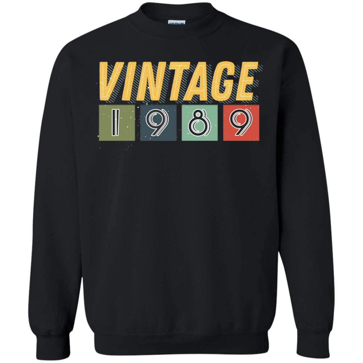 Vintage 1989 29th Birthday Gift Shirt For Mens Or WomensG180 Gildan Crewneck Pullover Sweatshirt 8 oz.
