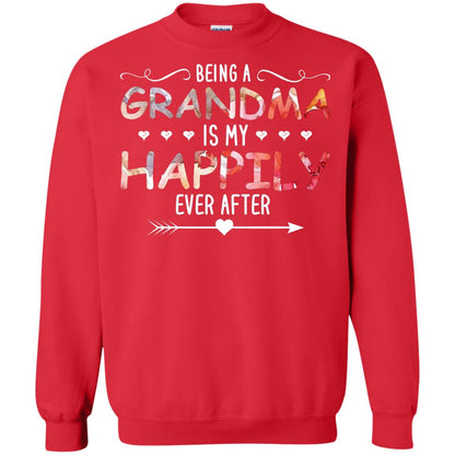 Being Grandma Is My Happily Ever After Parent_s Day Shirt For Grandmother Red