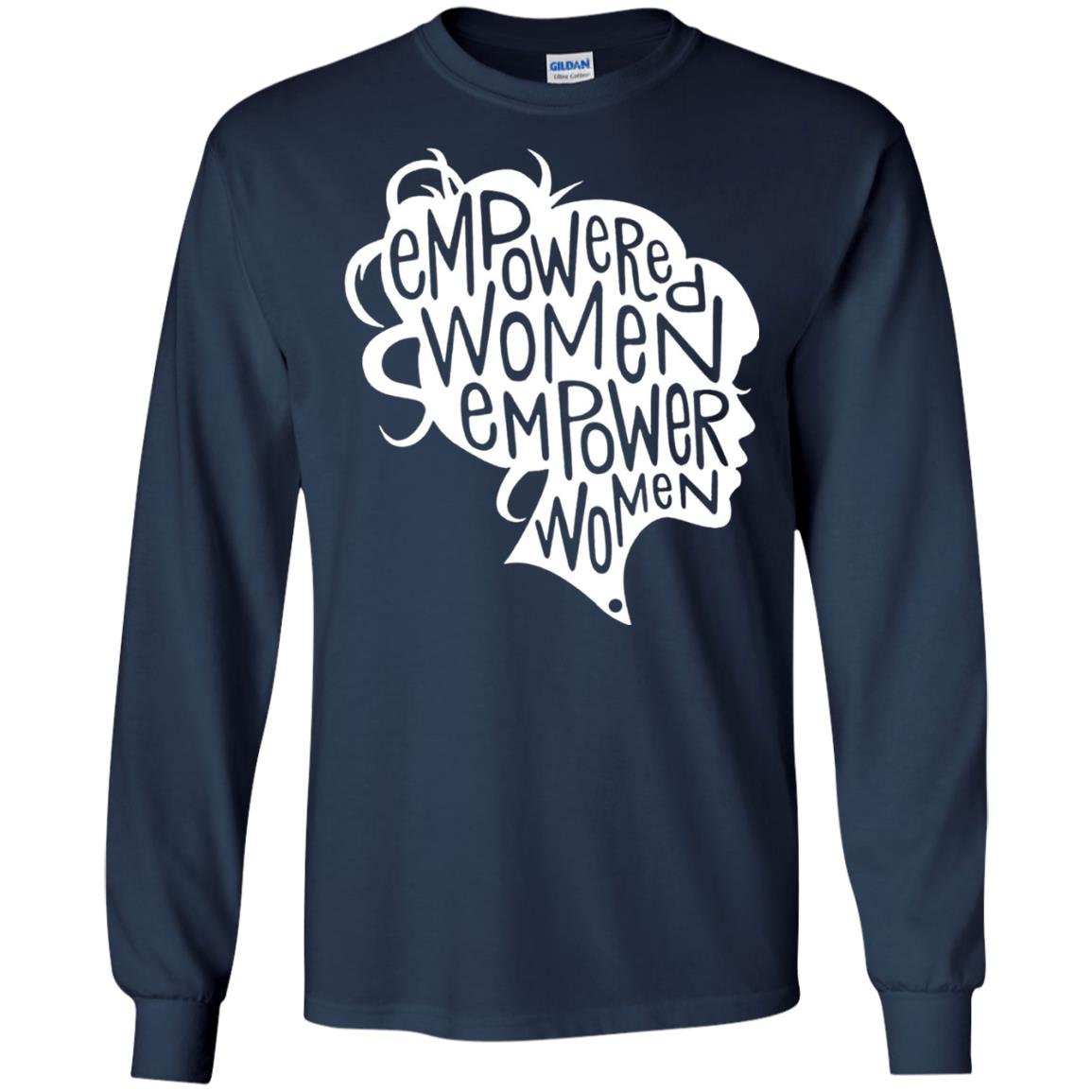 Women_s Right T-shirt Feminist Empowered Women March Hot 2017 Navy
