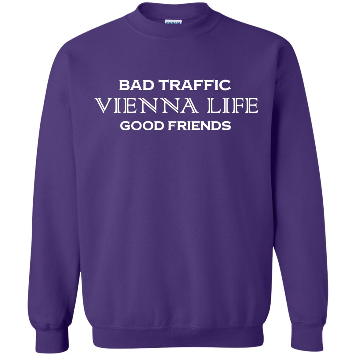 Bad Traffic Vienna Life Good Friends Shirt Purple