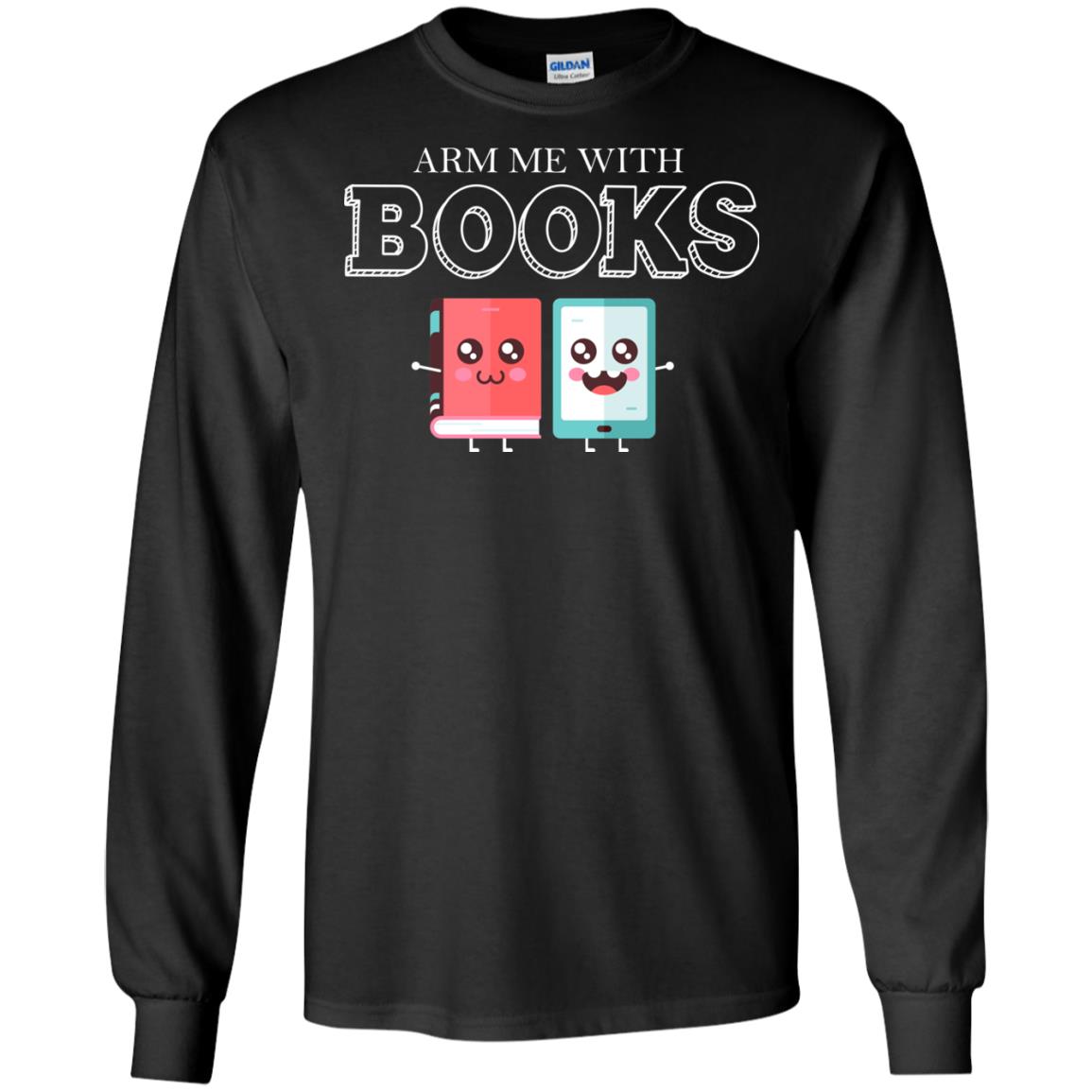 Arm Me With Books Gun Control T-shirt Black